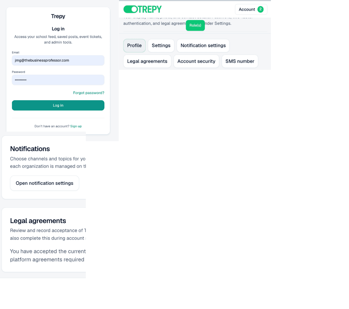 Sign Up for an Organization Account — screenshot 1